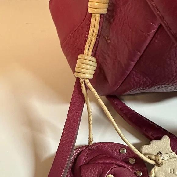 Radley London leather satchel bag vibrant magenta - Picture 4 of 17